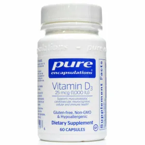 Vitamin D3 1000 IU by Pure Encapsulations