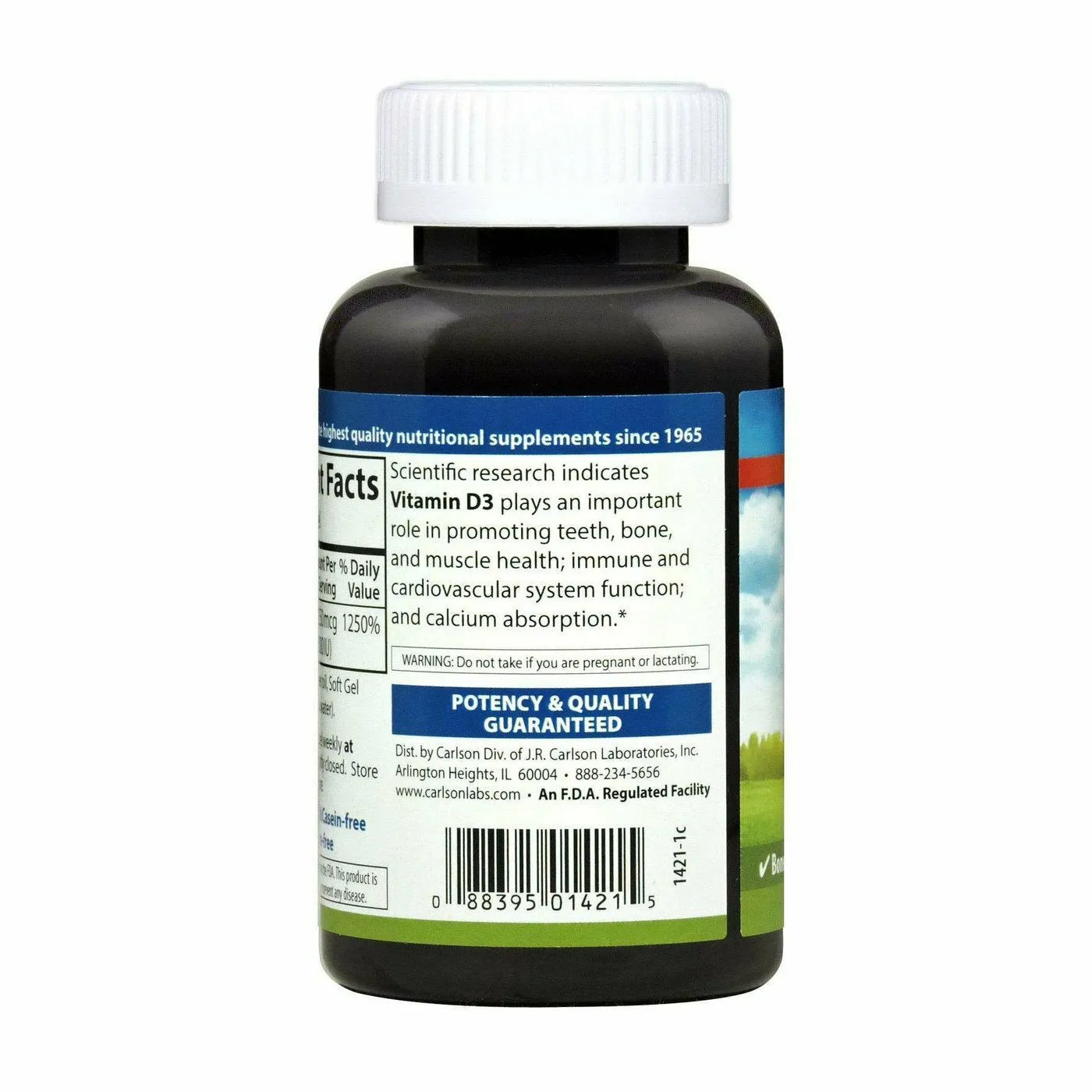 Vitamin D3 10.000 IU 120 gels by Carlson Labs
