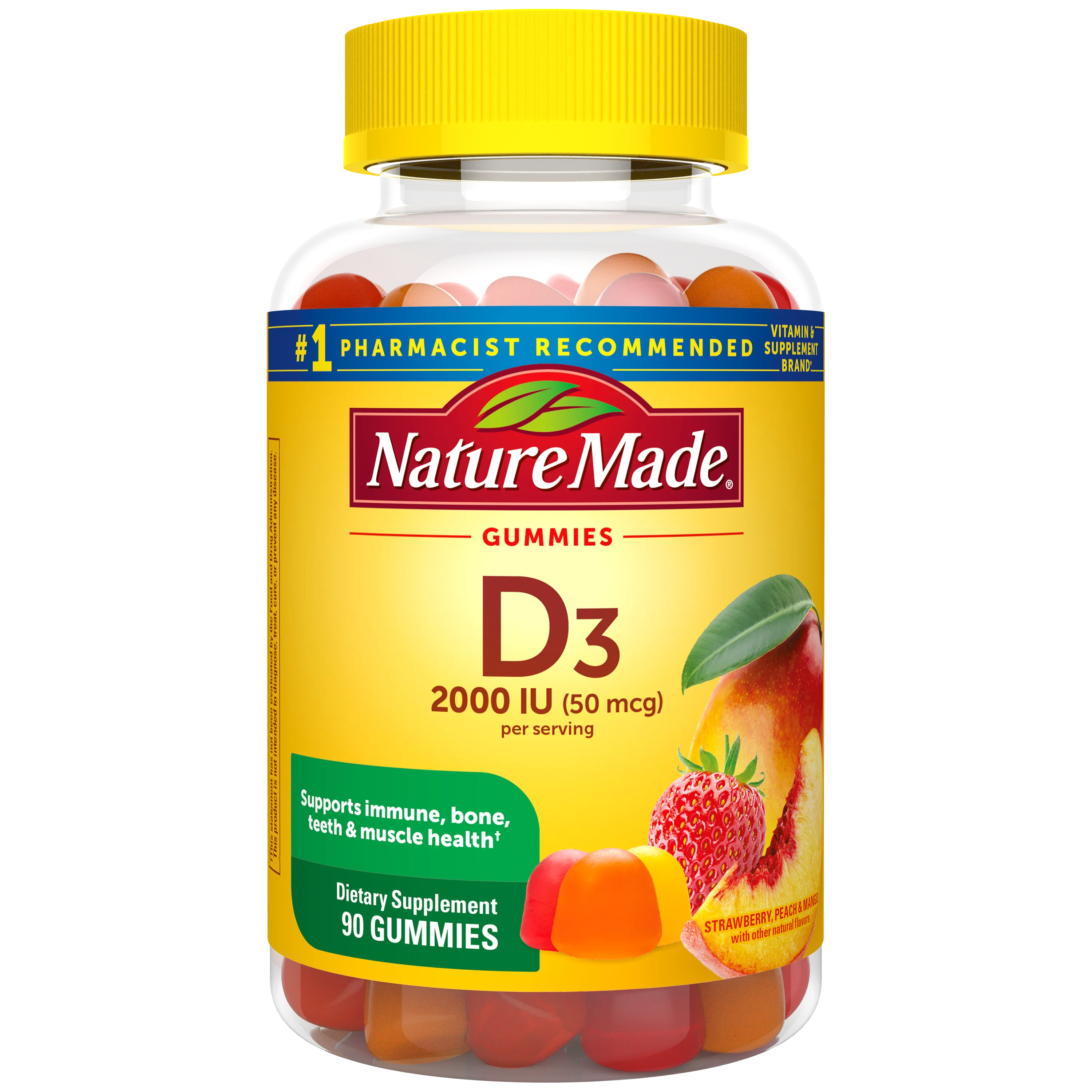 Vitamin D3 2000 IU (50 mcg) Gummies