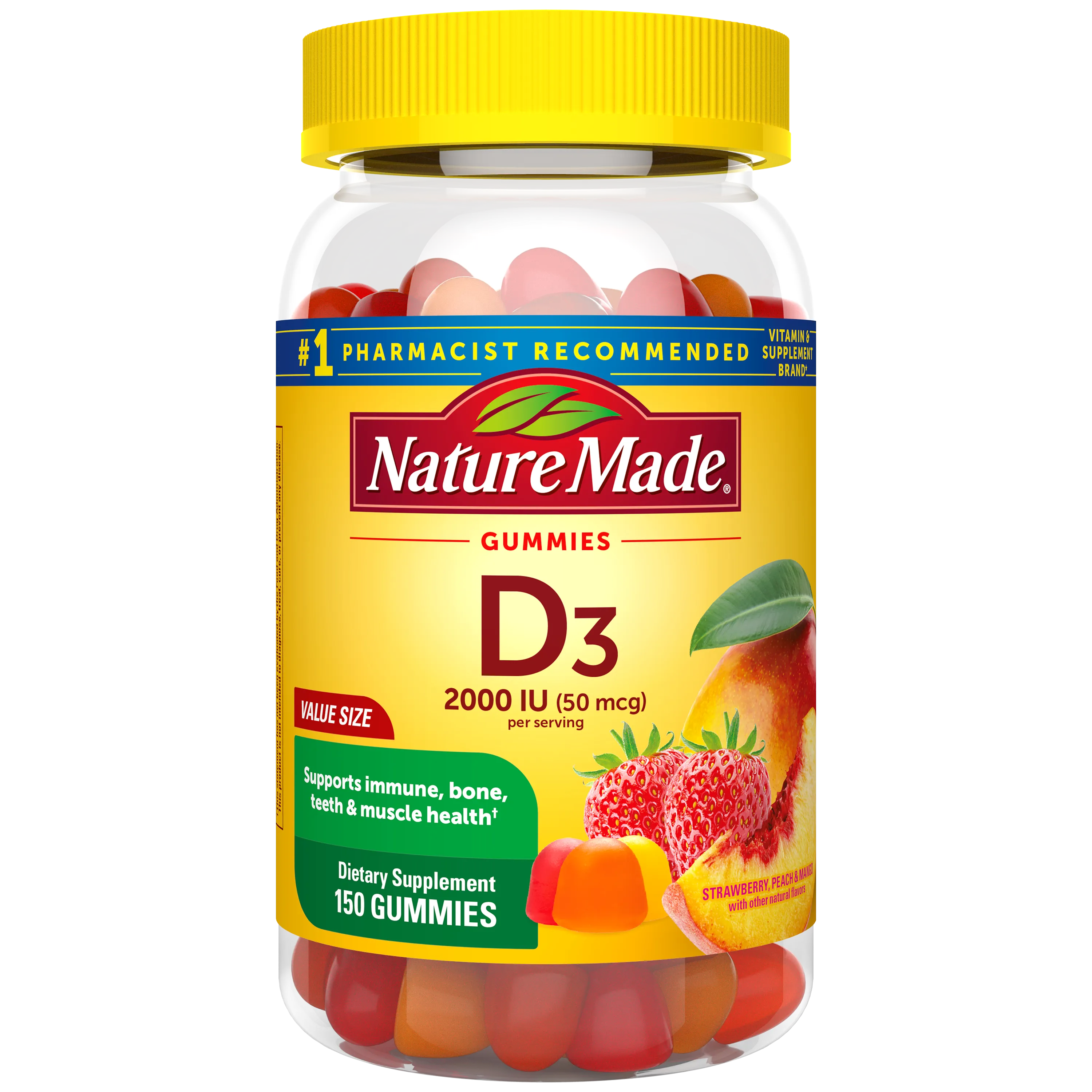 Vitamin D3 2000 IU (50 mcg) Gummies