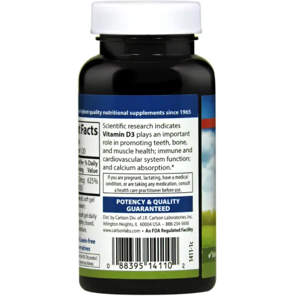Vitamin D3 5.000 IU by Carlson Labs