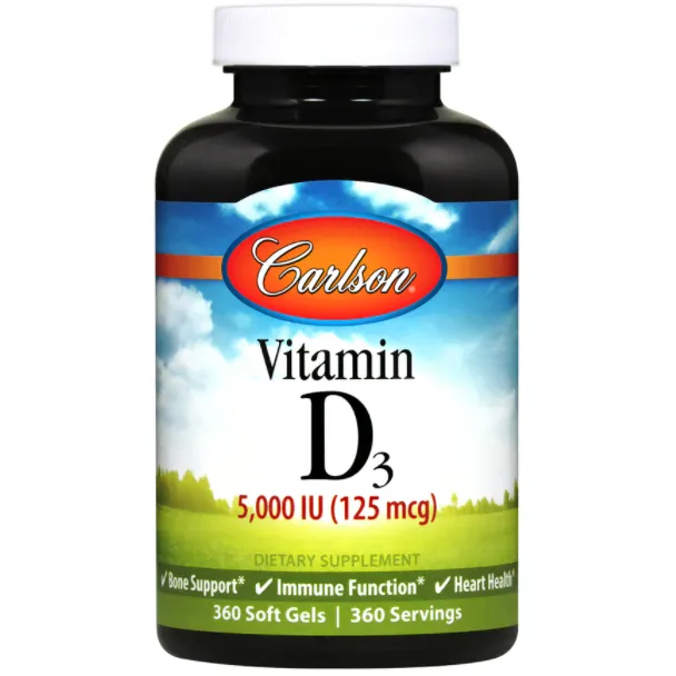 Vitamin D3 5.000 IU by Carlson Labs