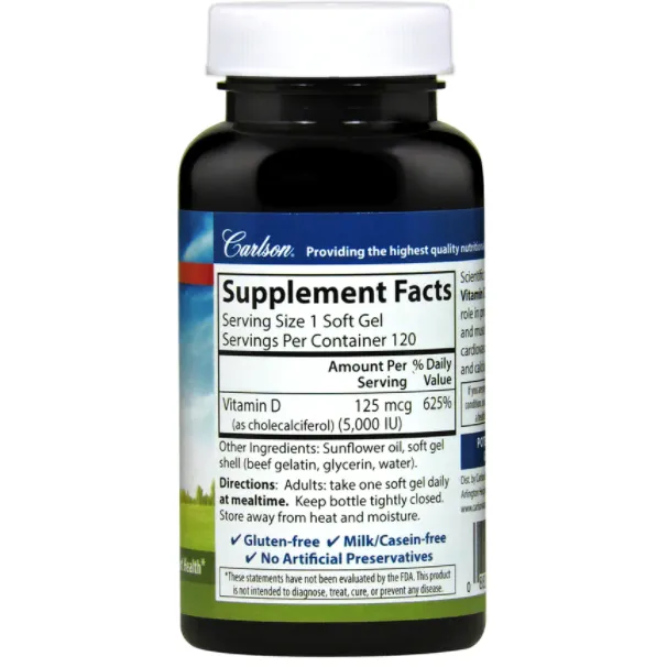 Vitamin D3 5.000 IU by Carlson Labs
