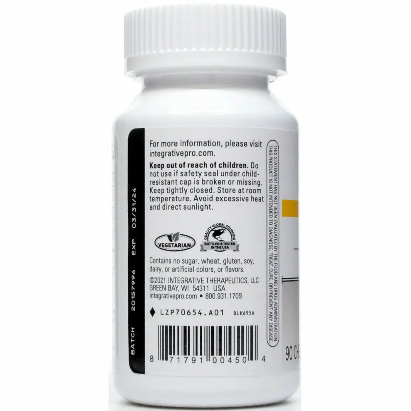 Vitamin D3 5.000 IU Chocolate 90 chew tabs by Integrative Therapeutics