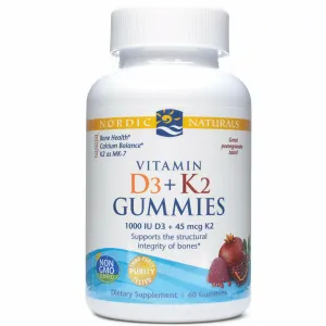Vitamin D3   K2 60 Gummies By Nordic Naturals