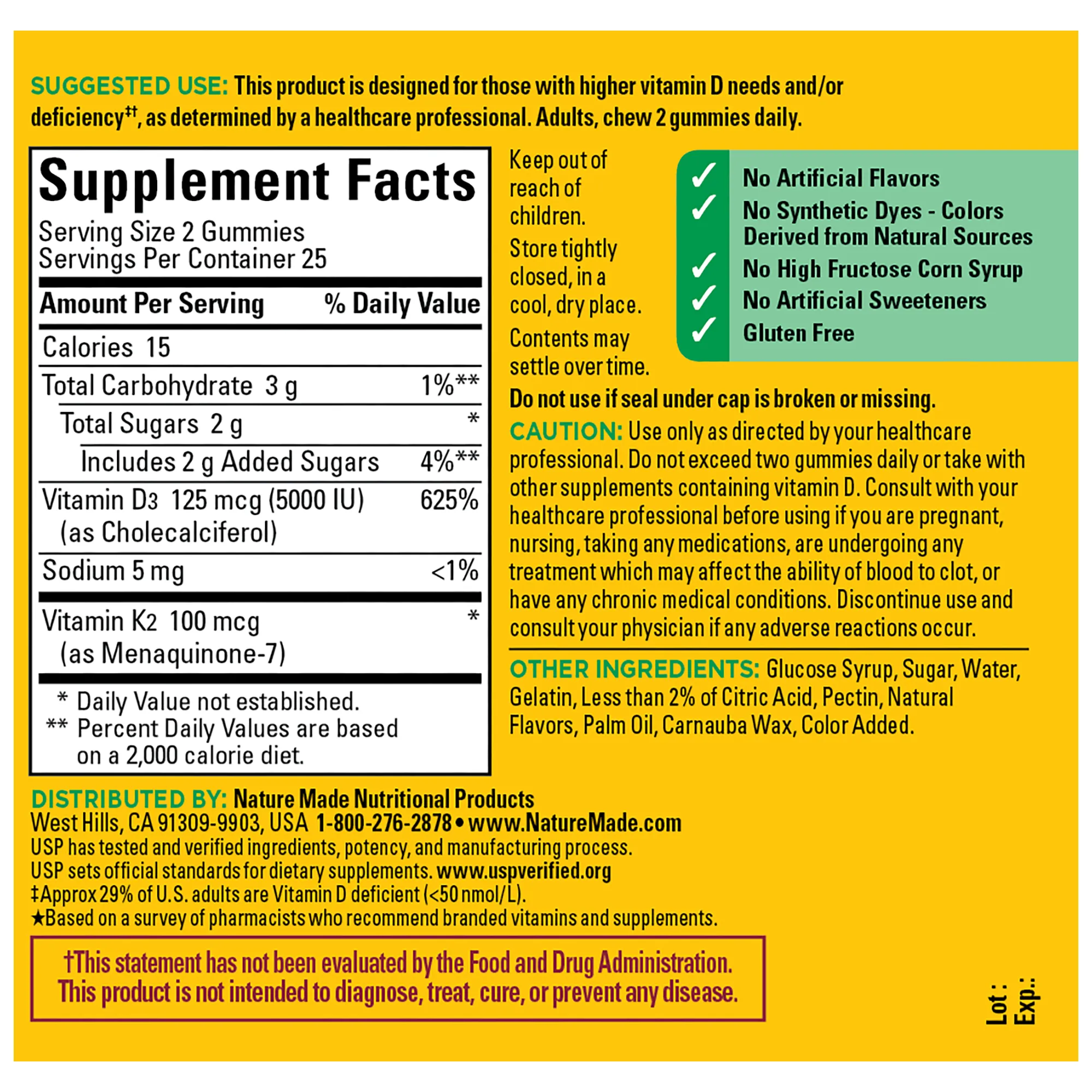 Vitamin D3   K2 Gummies