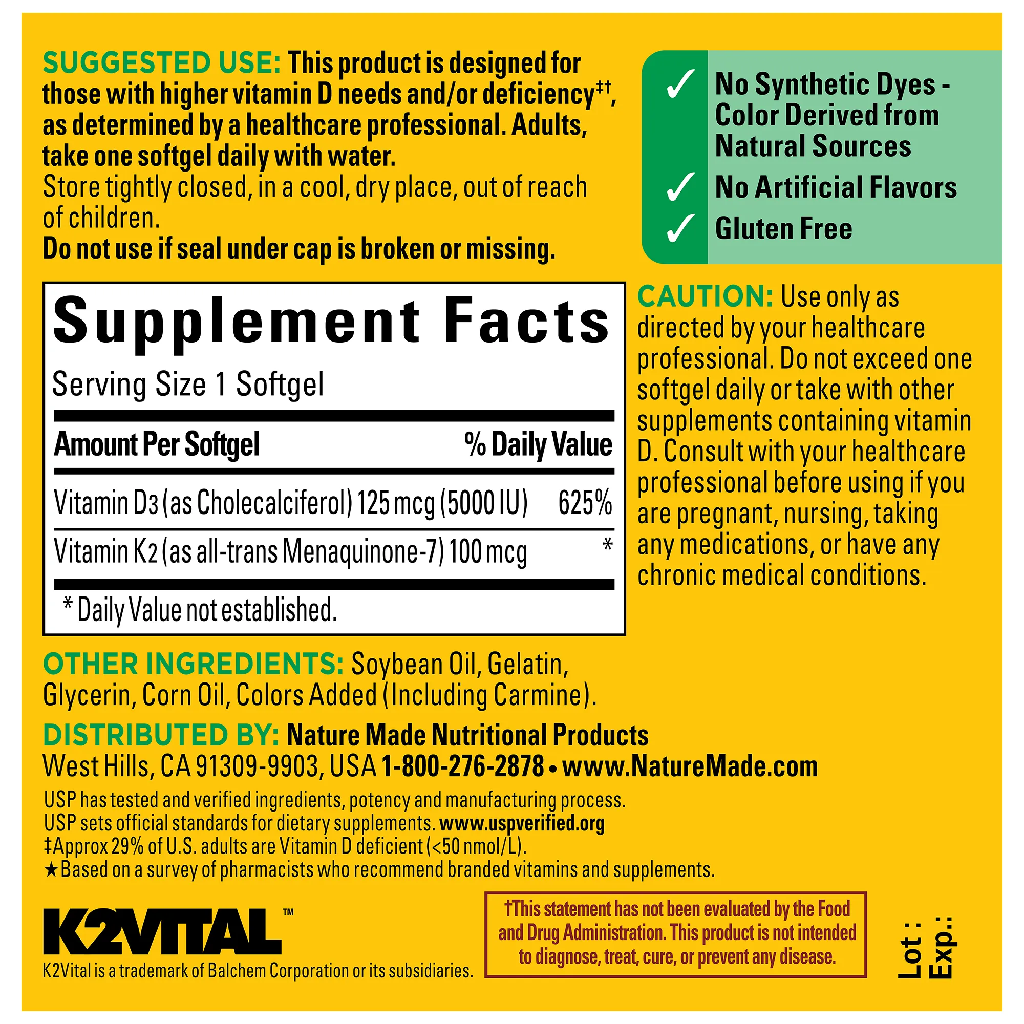 Vitamin D3   K2 Softgels