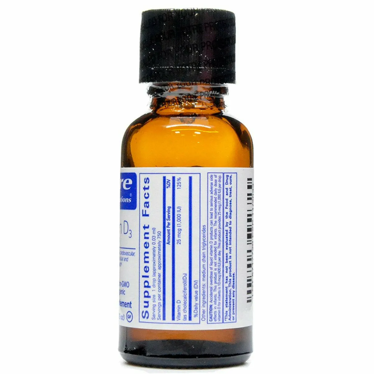Vitamin D3 Liquid 22.5 ml by Pure Encapsulations