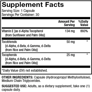 Vitamin E 134 mg 30 caps by Dr. Mercola