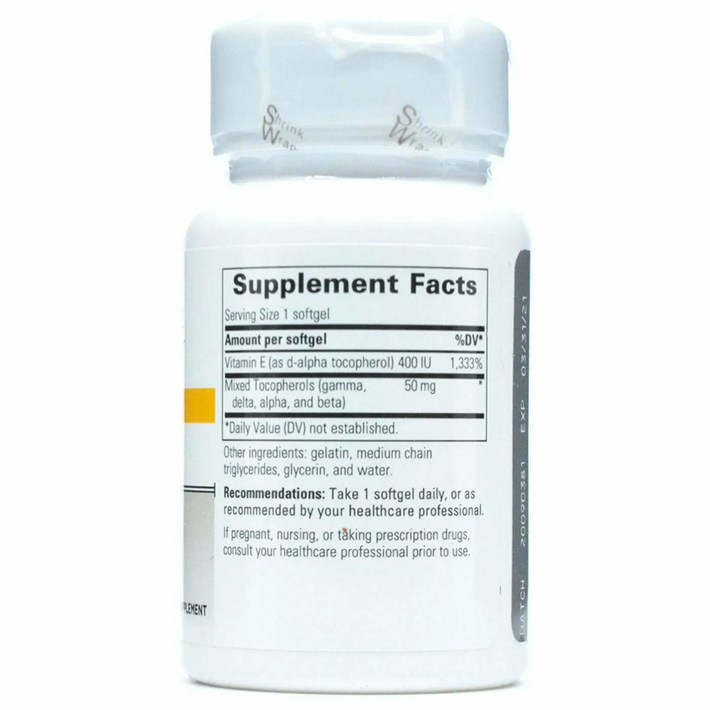 Vitamin E 400 IU 60 softgels by Integrative Therapeutics