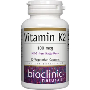 Vitamin K2 100mcg 90 vcaps By Bioclinic Naturals