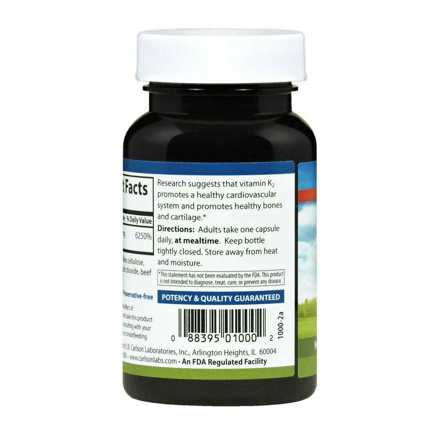 Vitamin K2 5 mg 60 caps by Carlson Labs