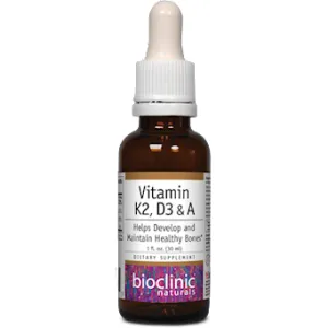 Vitamin K2. D3 & A 1 fl oz By Bioclinic Naturals