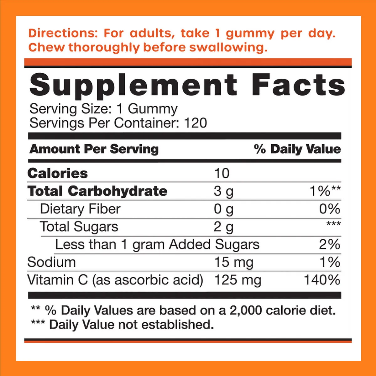 VitC Boost Vitamin C Gummies 120 count by Vitamin World
