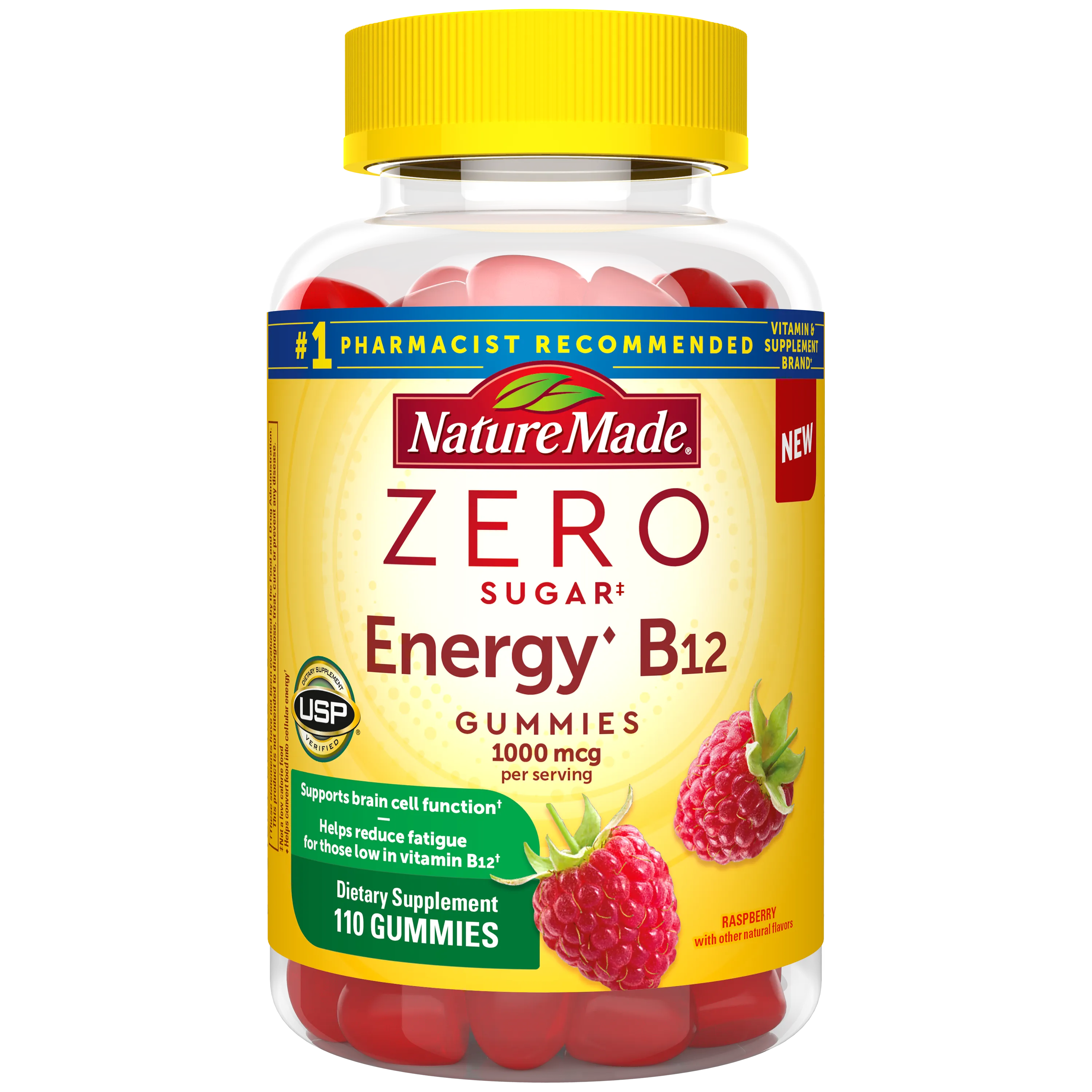 Zero Sugar Energy B12 Gummies 1000 Mcg Per Serving