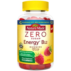 Zero Sugar Energy B12 Gummies 1000 Mcg Per Serving