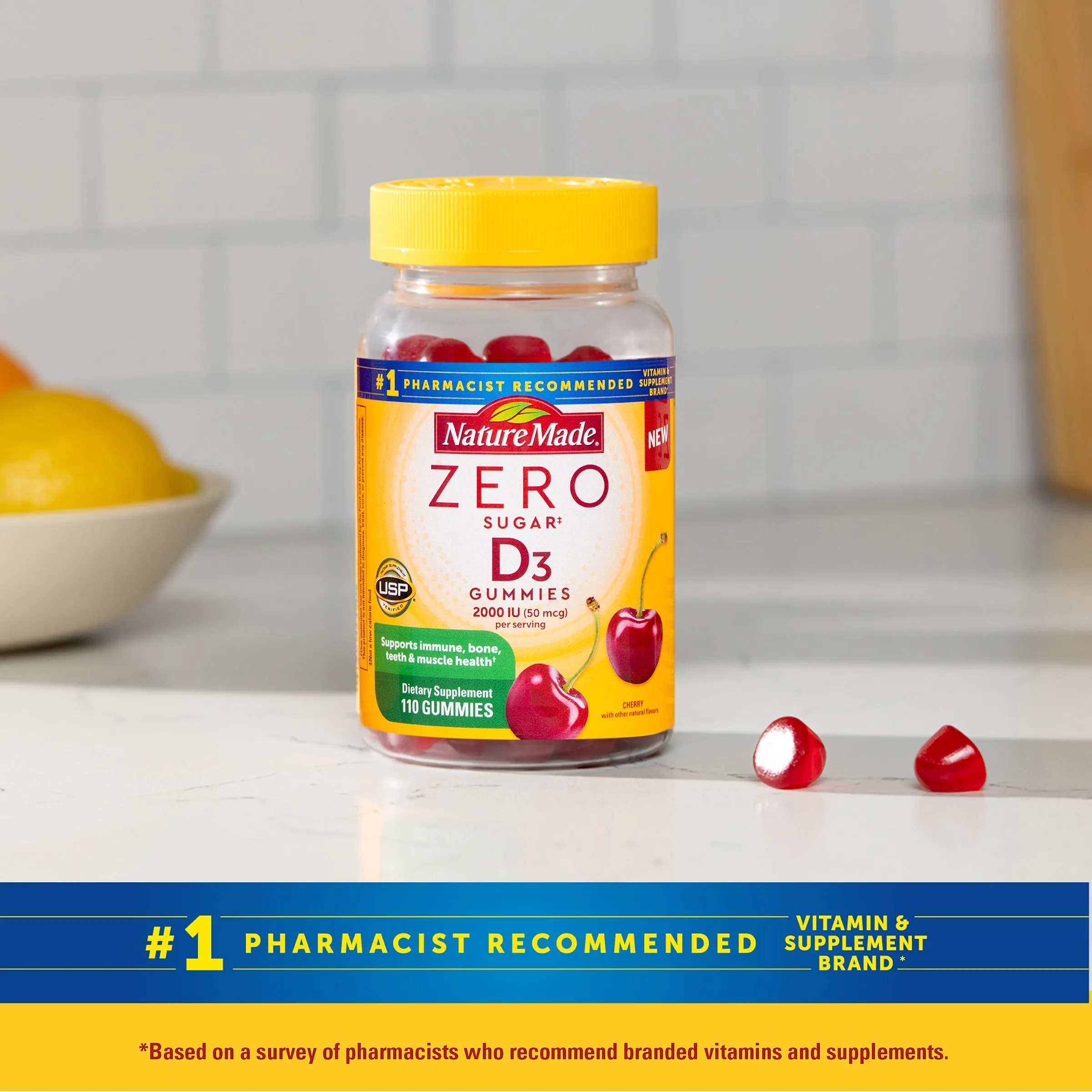 Zero Sugar Vitamin D3 Gummies