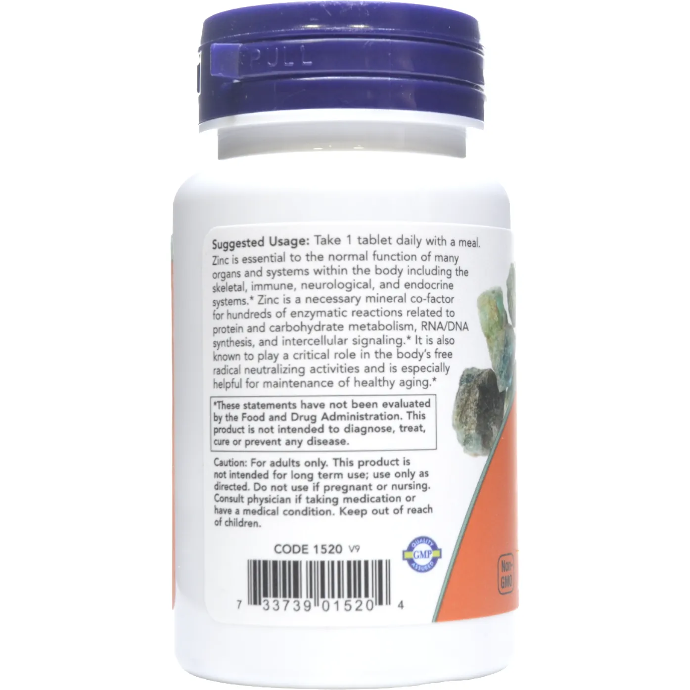 Zinc 50 mg 100 tabs by NOW