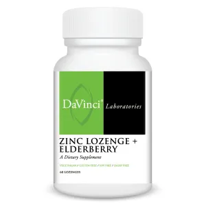 Zinc Lozenge   Elderberry 60 loz by Davinci Labs