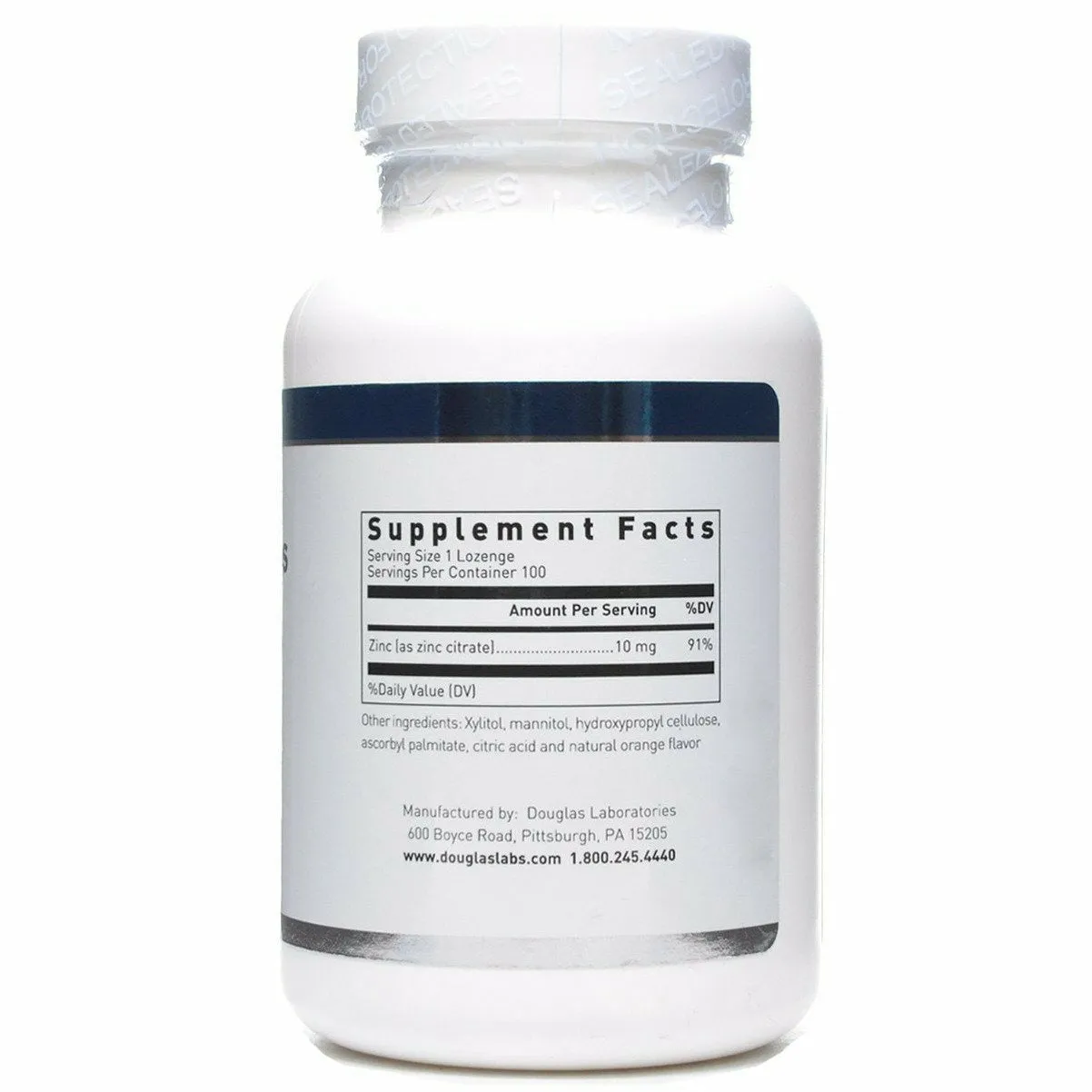 Zinc Lozenges 100 loz by Douglas Labs