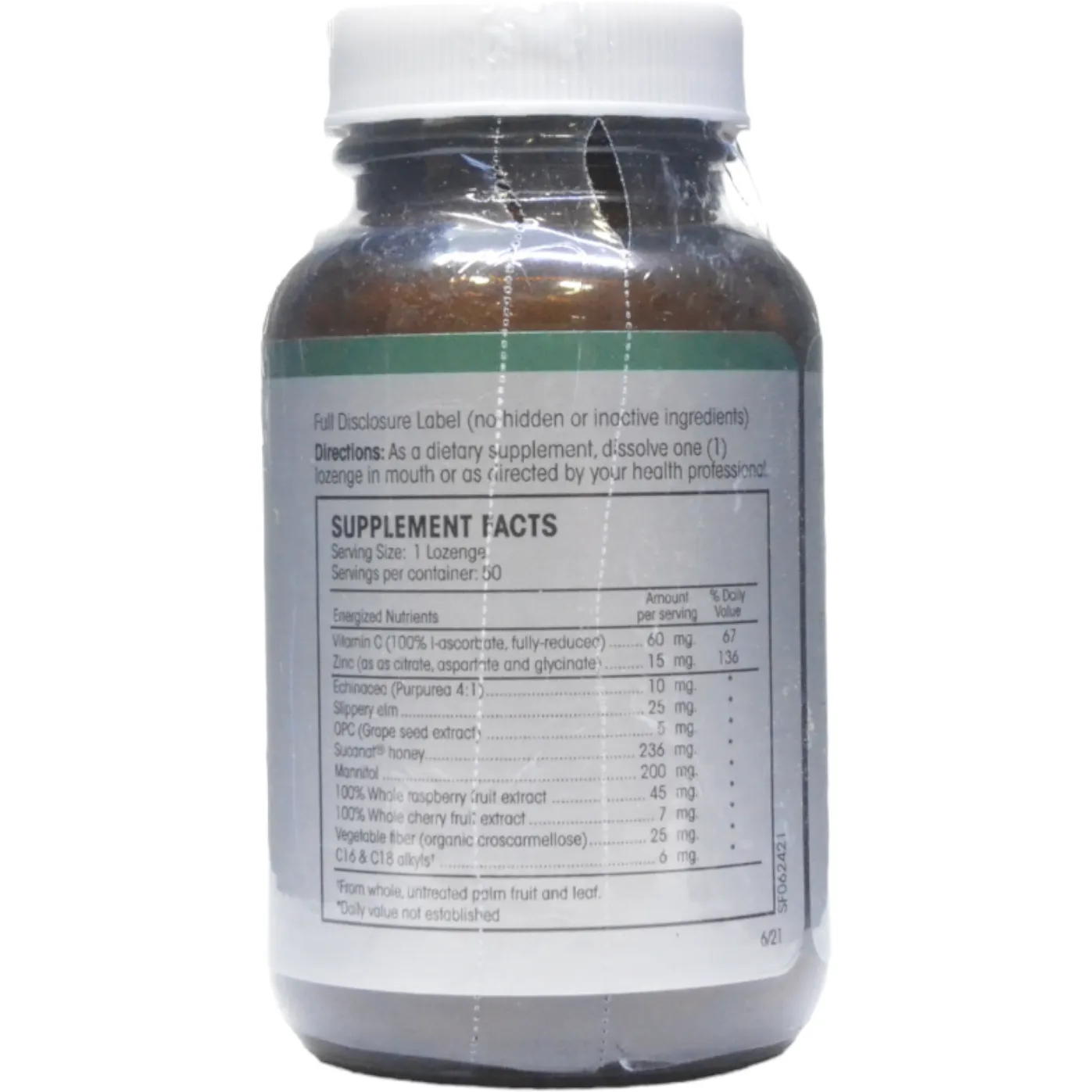 Zinc Throat Guard Lozenges 50 loz by PERQUE